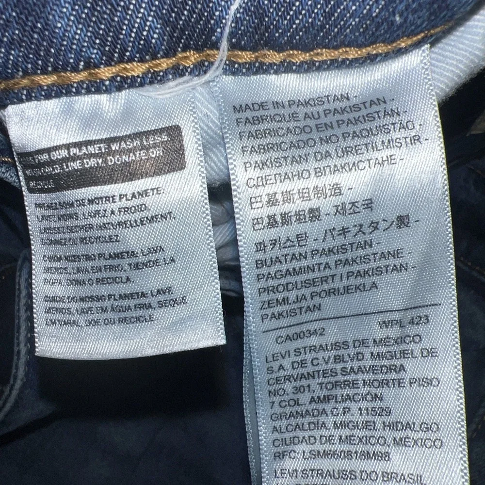 Levi's 511 Bie E Premium Jeans Men's 36 x‎ 30 Blue Faded Denim Wash Straight Leg